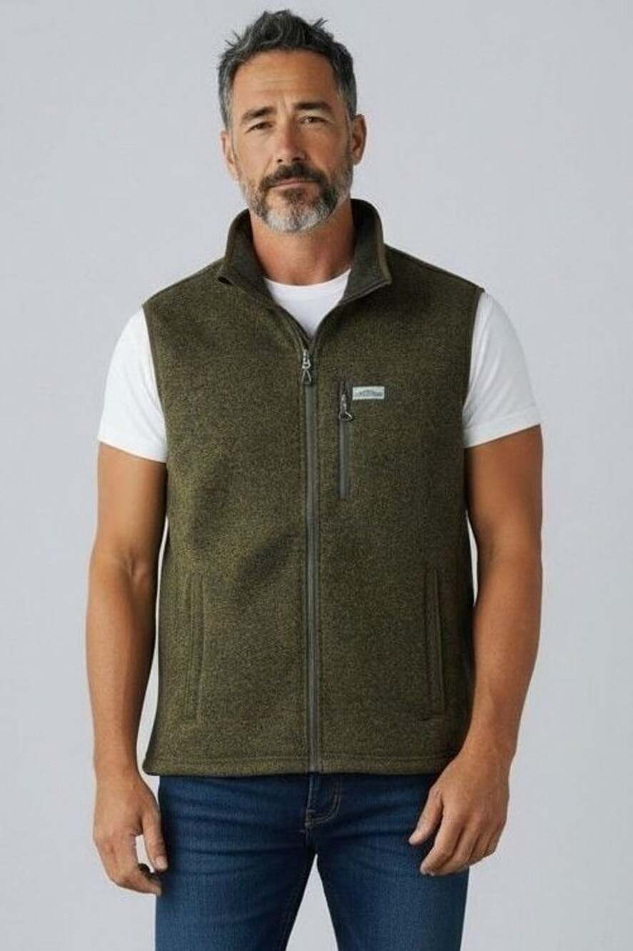 Orvis Fleece Vest Size XL Green Full Zip Outerwear
